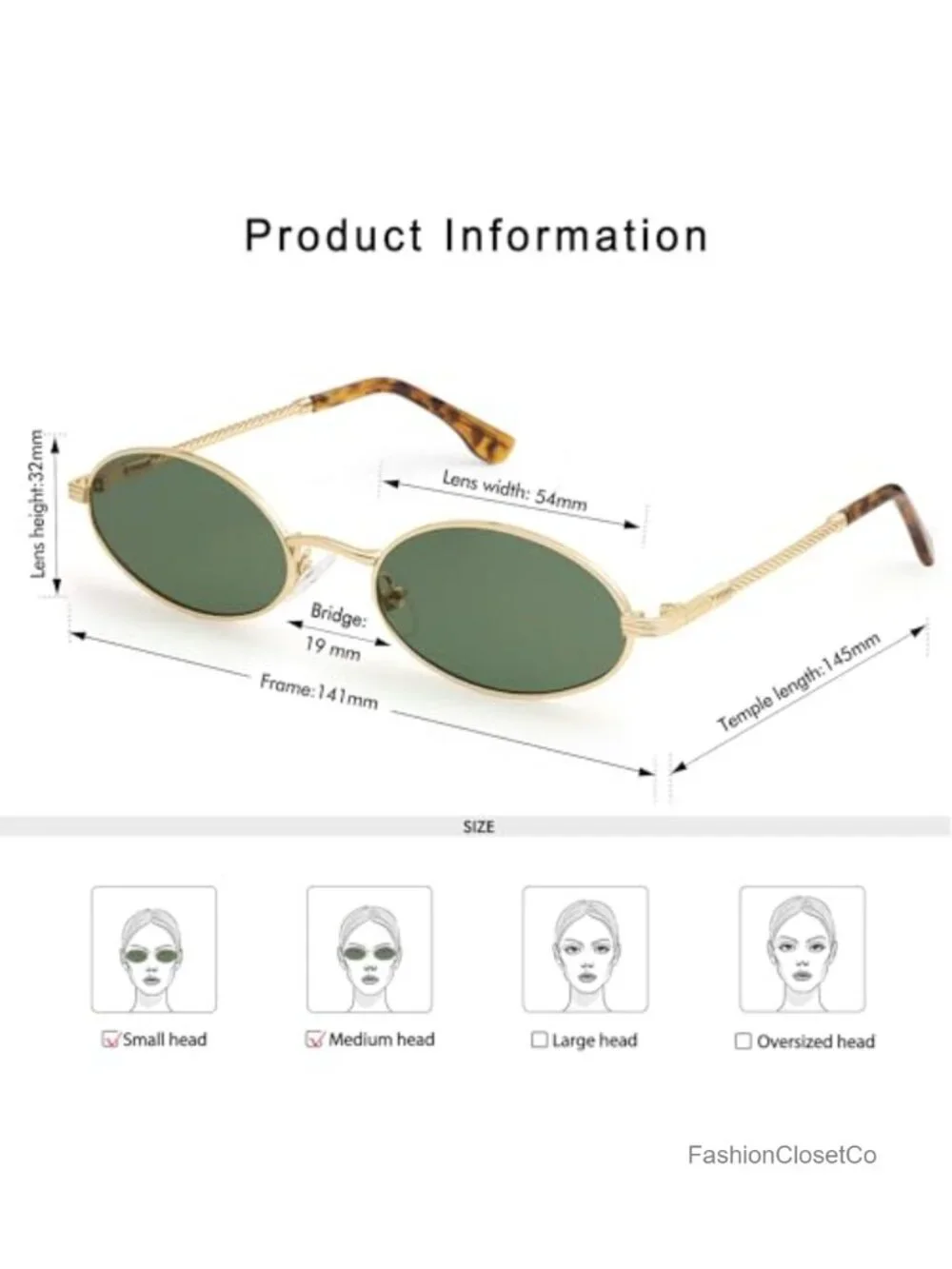Retro Oval Cat Eye Sunglasses Y2K Narrow 90s Sunnies UV400